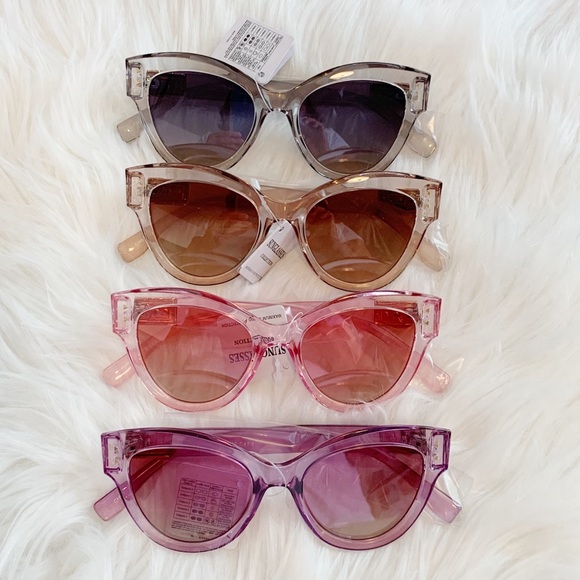 Pink Cat Eye Sunglasses - Picture 10 of 12